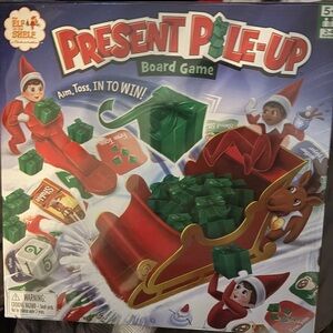 Elf on the shelf Present Pile-Up Board Game